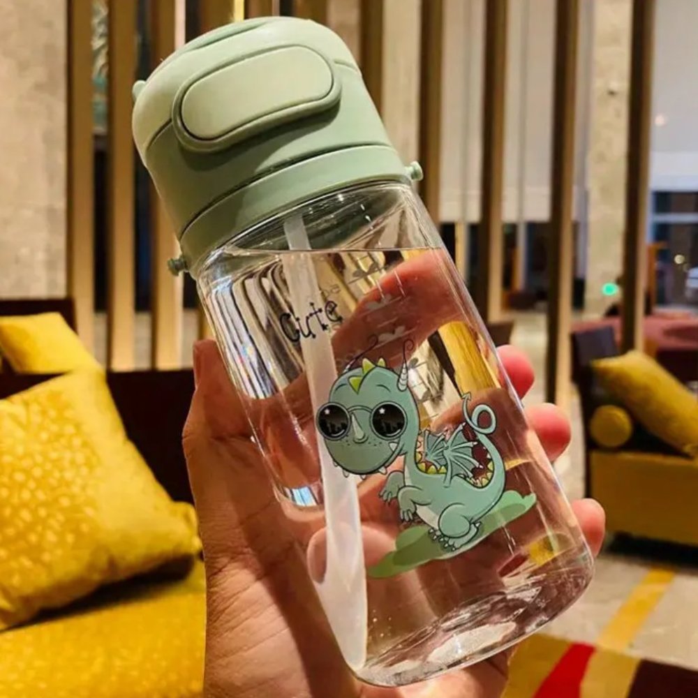 KIDS WATER BOTTLE Carrying Rope Bouncing Cover For BOYS